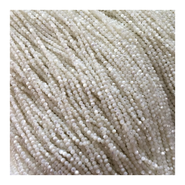 4mm 4.25mm 4.5mm 4.75mm प्राकृतिक रूपमा Tridacna गोल मोती थोक बनाउँछ 15