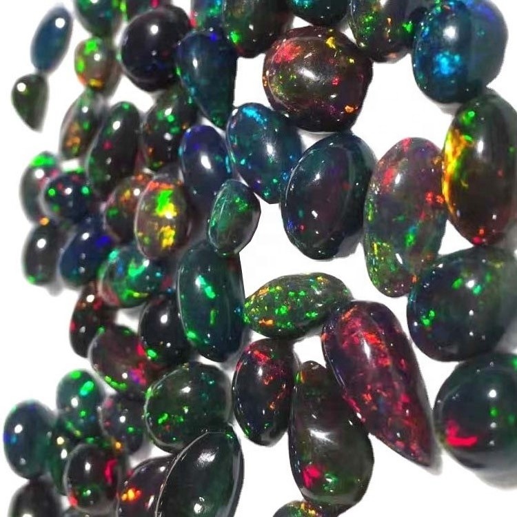 Campuran Ireng Olahraga Alam Cabochon Gemstones 13