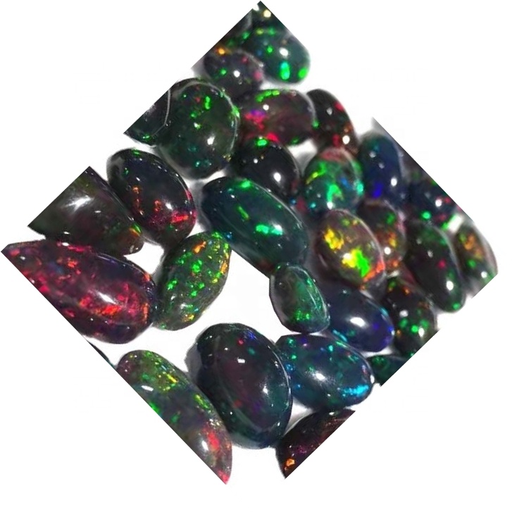 Campuran Ireng Olahraga Alam Cabochon Gemstones 17