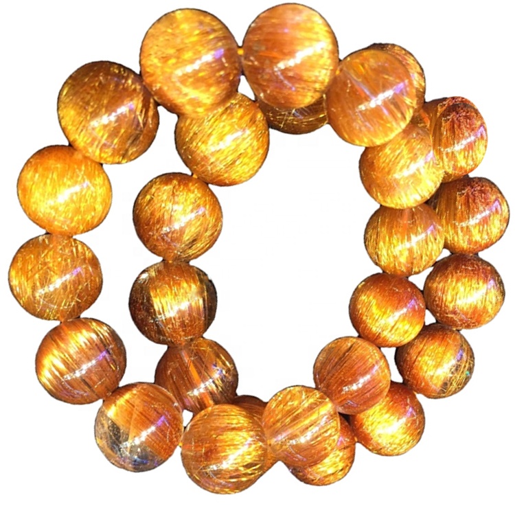 Braccialetto del quarzo del prezioso naturale del prezioso rotondo di 12mm 14mm 13