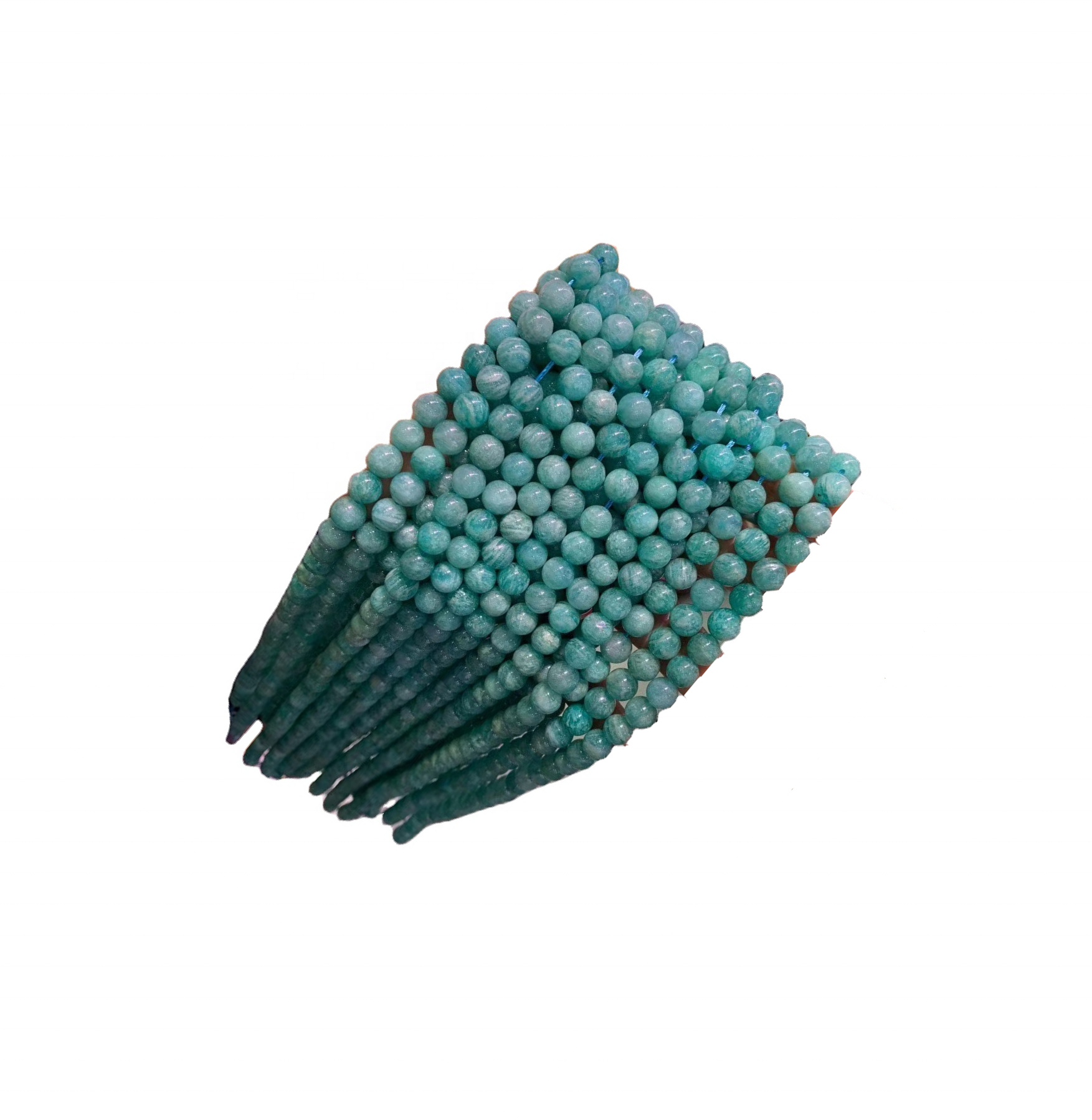 អង្កាំអាម៉ាហ្សូនធម្មជាតិ 3 មម 3 មម 3 មមមានរាងមូលសម្រាប់ខ្សែខ្សែកខ្សែរខ្សែរទេះដែកឌីជីធ្វើឱ្យត្បូងពេជ្រ acear accer asead 15inch Lon 13