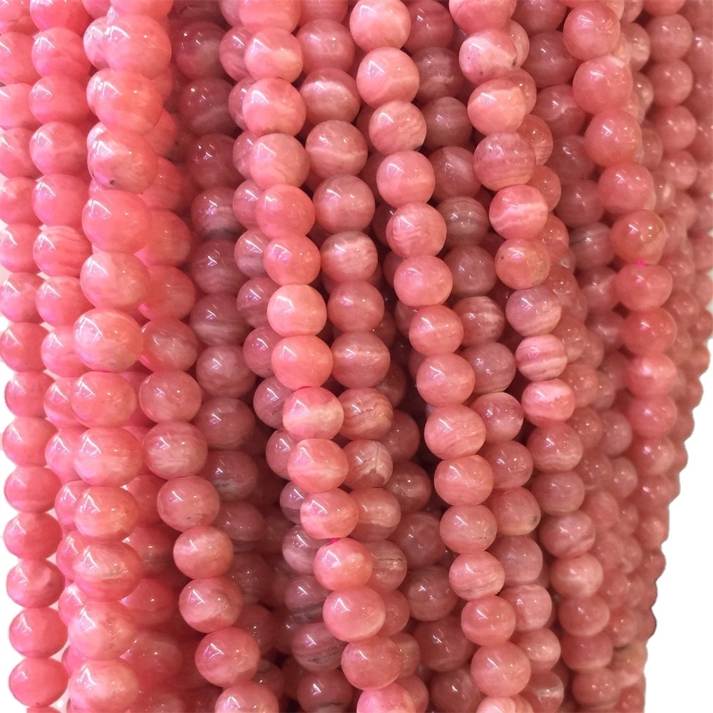Rodocrosita natural redondo 16mm perlas hebras para la fabricación de joyas 13