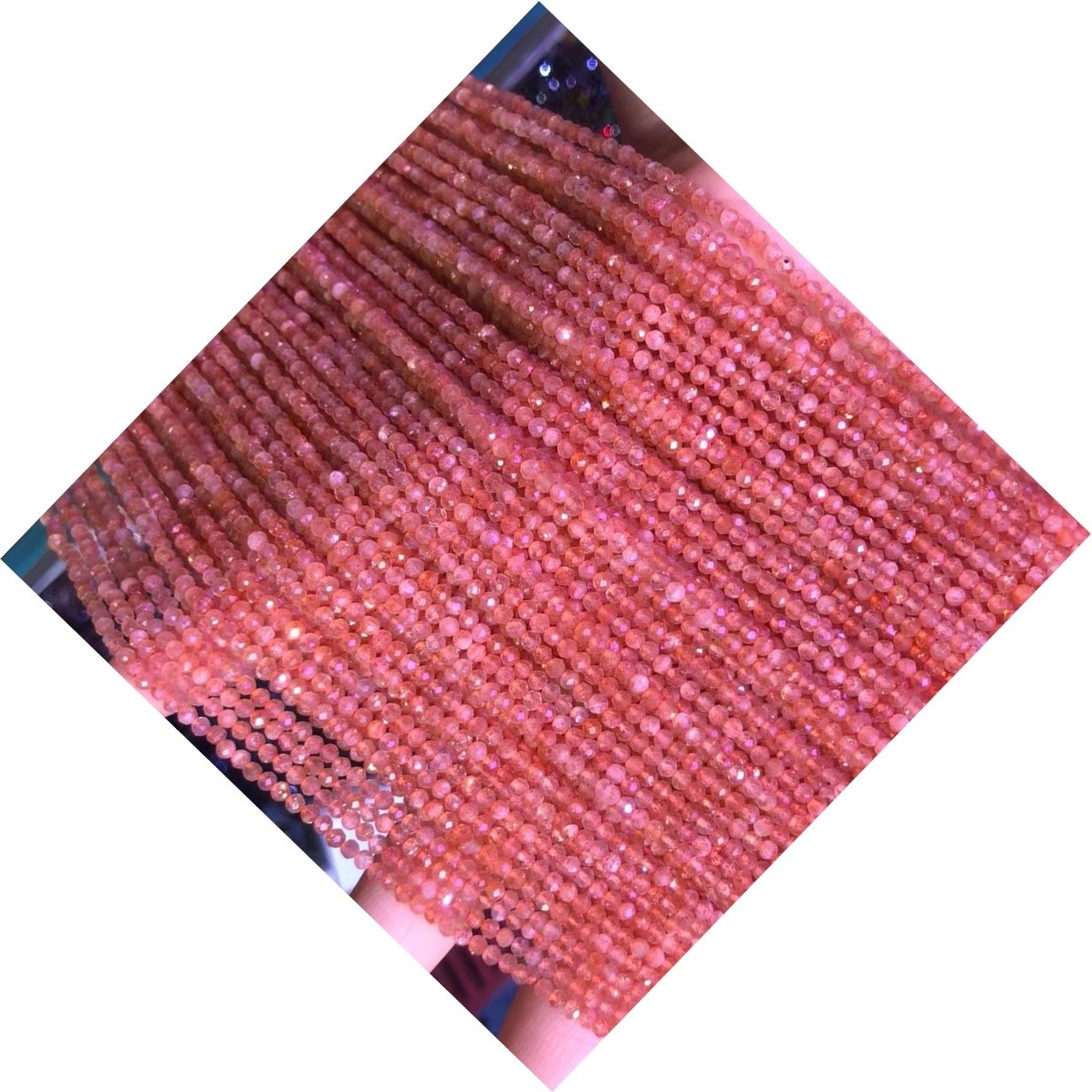 2 ملی میٹر 3 ملی میٹر 4 ملی میٹر 3A مائیکرو faceted راؤنڈ روبی Gemstone موتیوں کی مالا معیار کی مدد سے روبی Gemstone ڈھیلے موتیوں کی مالا 14