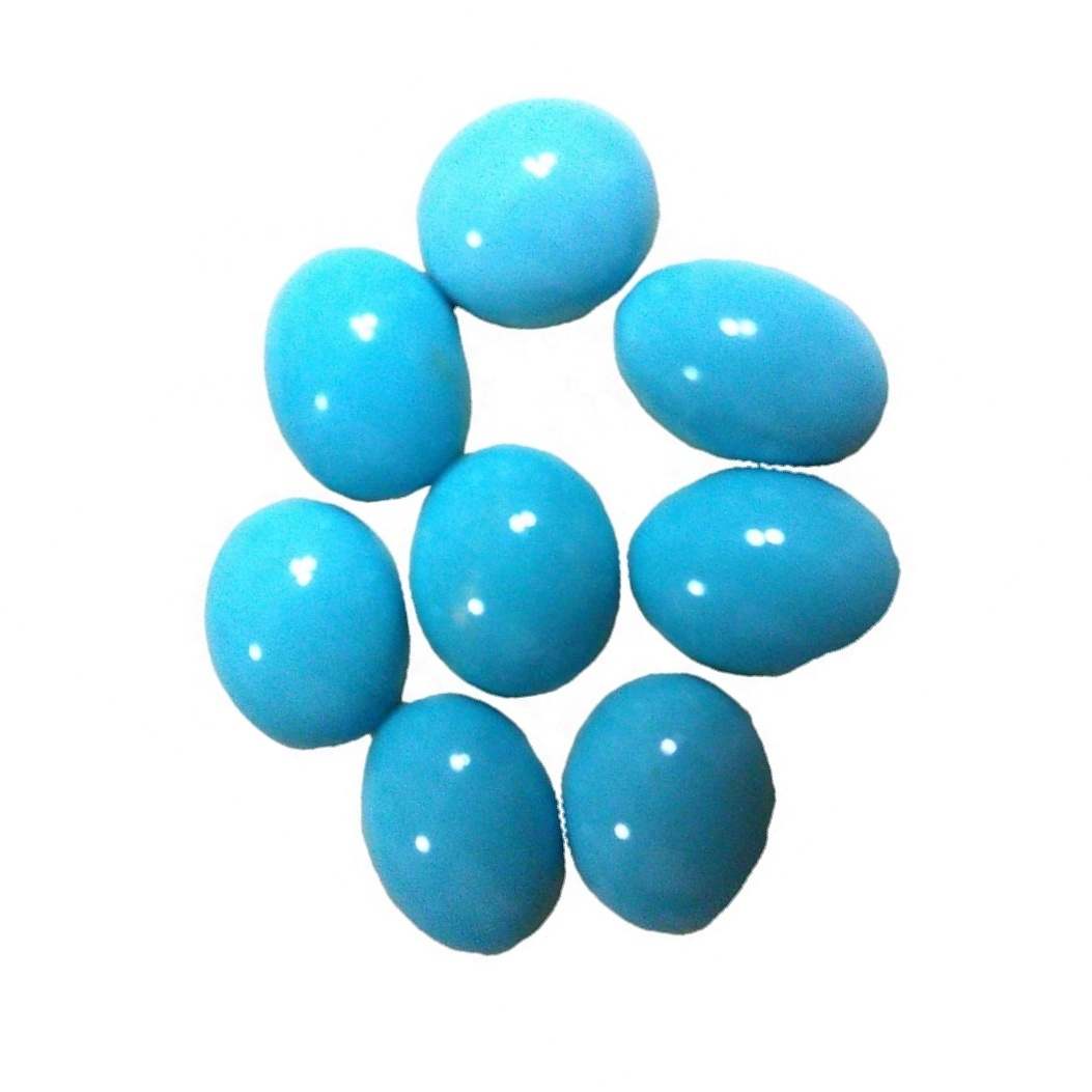 Plavi tirkizni ovalni gemstone Cabochon kalibrirani zeleni prirodni dragi kamen 13