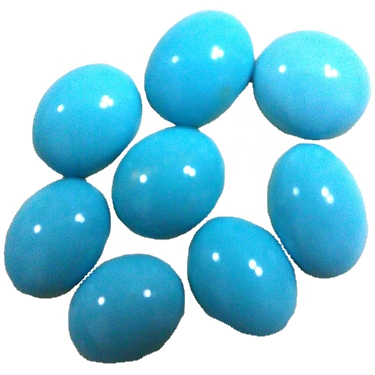 Plavi tirkizni ovalni gemstone Cabochon kalibrirani zeleni prirodni dragi kamen 15