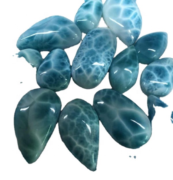 Larimar Cabochon Ħallat Lott / Bejgħ bl-ingrossa Larimar Gemstone / Larimar Stone Manifatturi 13