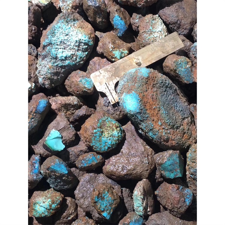 Turquoise Stone Ruwe Green Blou Gemstone Nevada Green Gemstone Groothandel Hoërgraad Rou Oncut Minerals 17