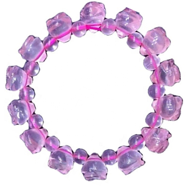 Ladies isongo / isongo ezenziwe ngezifiso / I-Nice Cartedboed Nature Madagascar Rose Quartz Gemstole Isongo 15