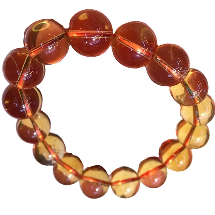 Braccialetto per perle di cristallo citrino con braccialetto di alta qualità / personalizzabile 13