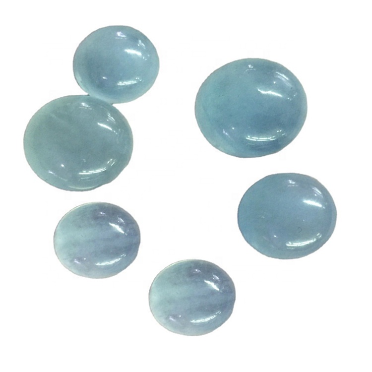 圆形乳白色6mm 8mm 10mm 12mm 14mm 16mm Cabochon AAA优质乳白色蓝绿色abochon 13