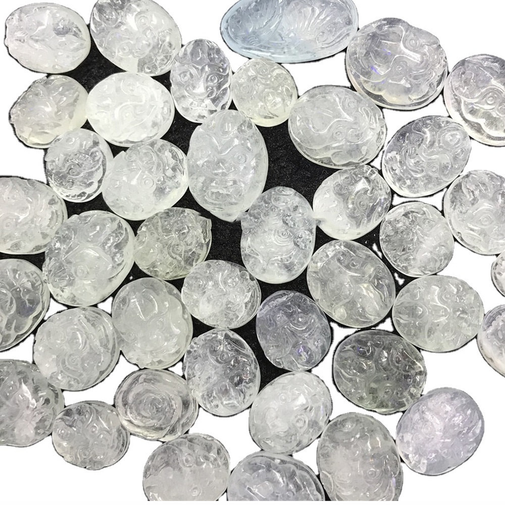 Morganite Carving Animaux et fleurs Perles et cabochons Faire de gros 17