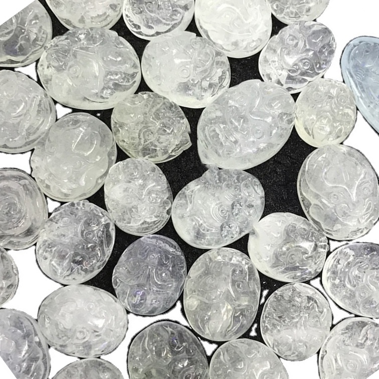 Morganite Carving Animaux et fleurs Perles et cabochons Faire de gros 13