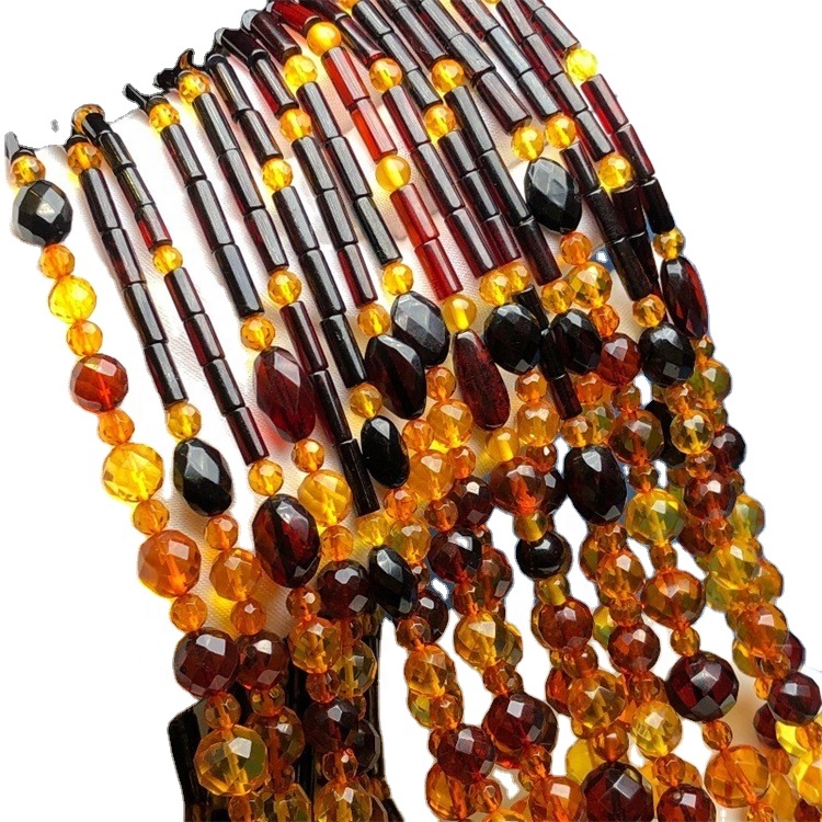 pakyawan nga Amber round beads kwintas alahas 13
