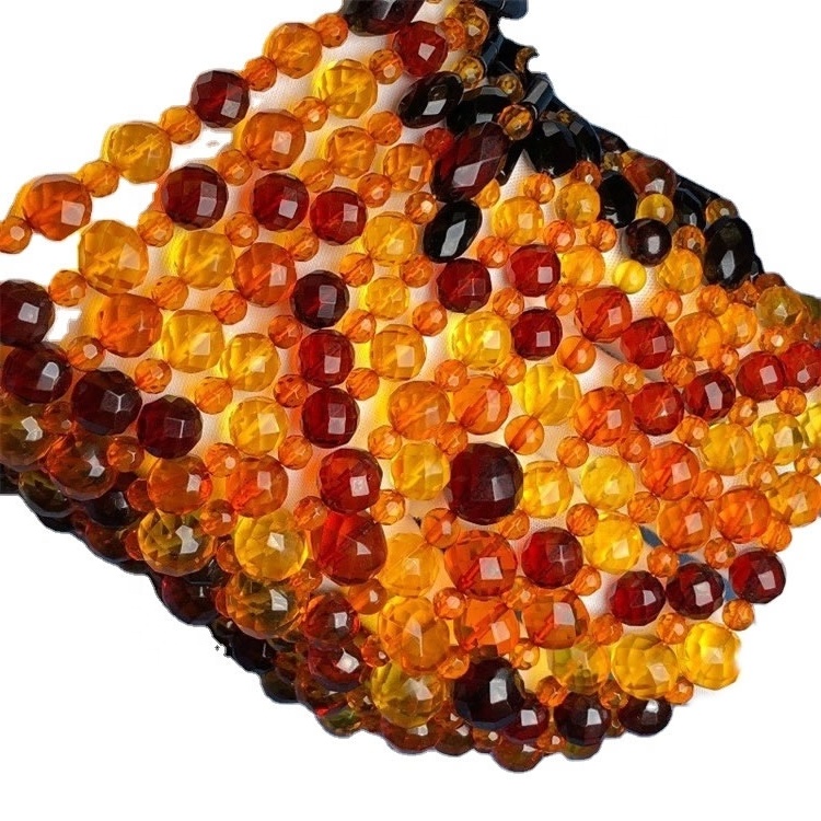 pakyawan nga Amber round beads kwintas alahas 15