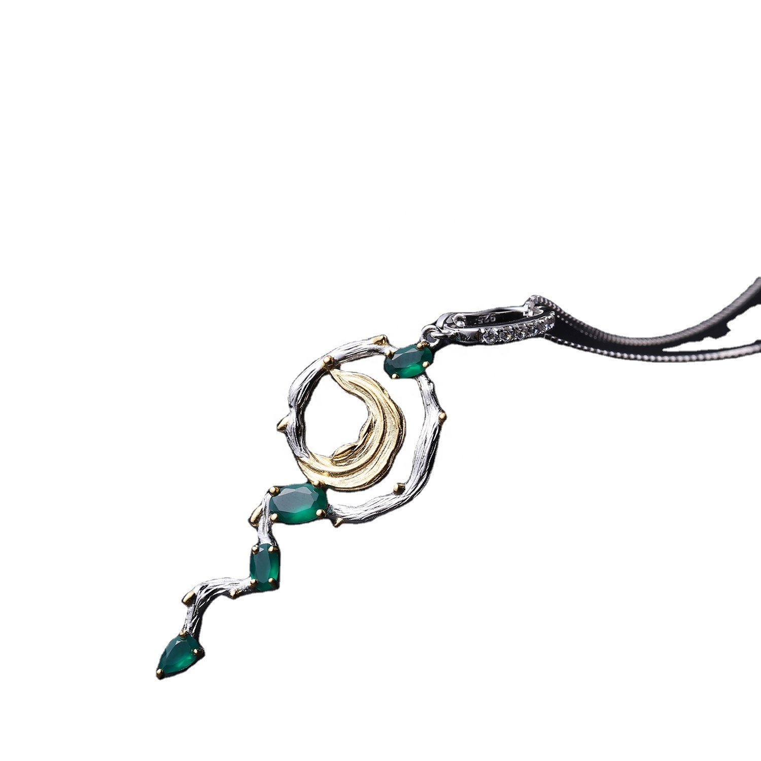 925 sëlwer Sëlwer Schlofsdag Turquoising Pendants fir Fraen / Handgemaachte Gemstone Sëlwer Peleder Keltesch Reder 13