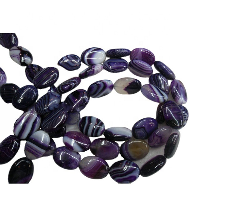 Naturlig smaragdskuren form och agatmaterial ädelsten pärla 15