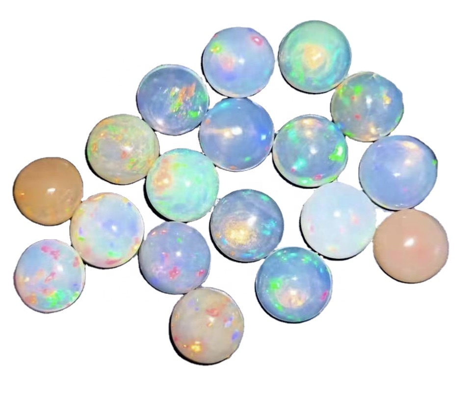 Opal Fy Ethiopian Alam Cabochon Welo Fire Opal Gemsstone Opal Baju Rumput Cabochon 12