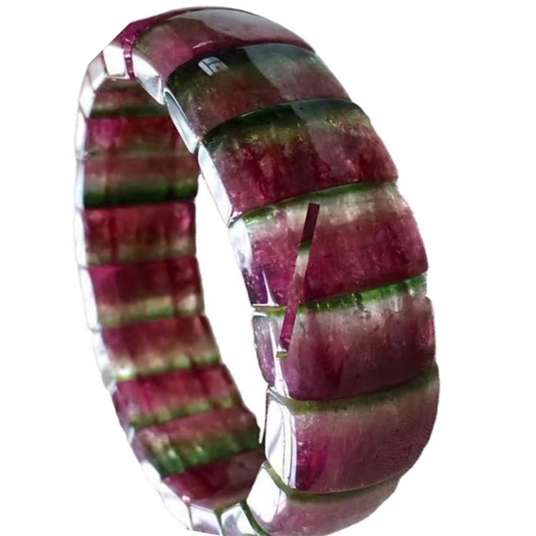 Naturaliter Gemstone jewelry 17x7.5mm tourmaline RUBELLITE Bangle Bangle 15
