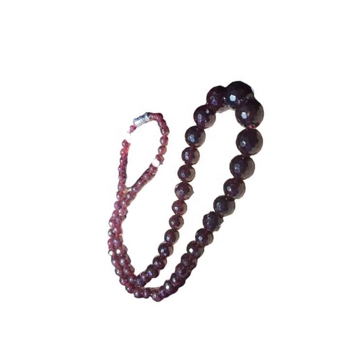 Tourmaline Faceted Round Beads Garnet Gemstone mutsipa zvishongo 15