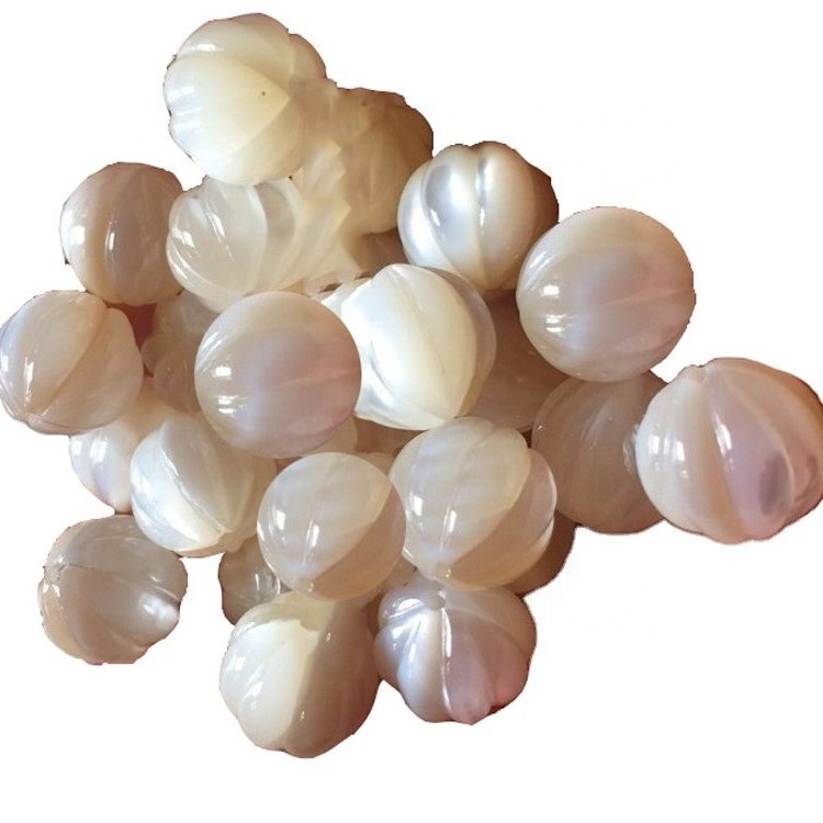 Natuerlike wite mem fan Pearl Shell Carved Beads 13