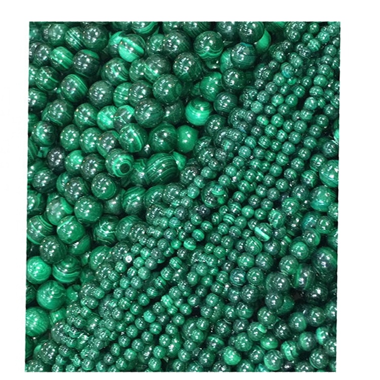 10mm Malachite Beaded Munduwa Jagan dutse 21