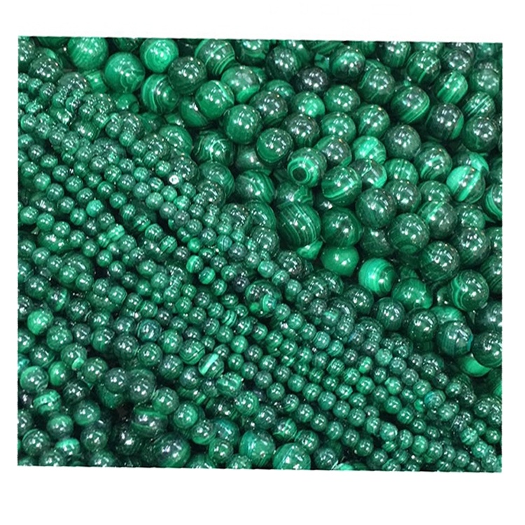 10mm Malachite Beaded Munduwa Jagan dutse 23