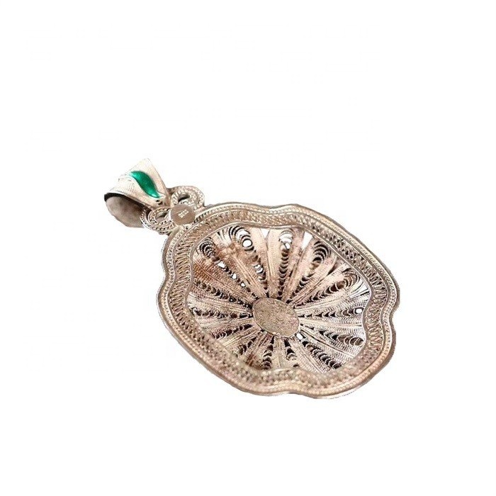 우아한 블루 랩리스 타원 펜 던 트 여자 주얼리 11