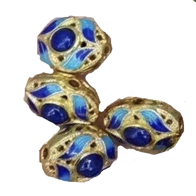 Fittings ya Fedha ya Cloisonne na kujitia kwa rangi ya juu ya rangi ya nyekundu 7