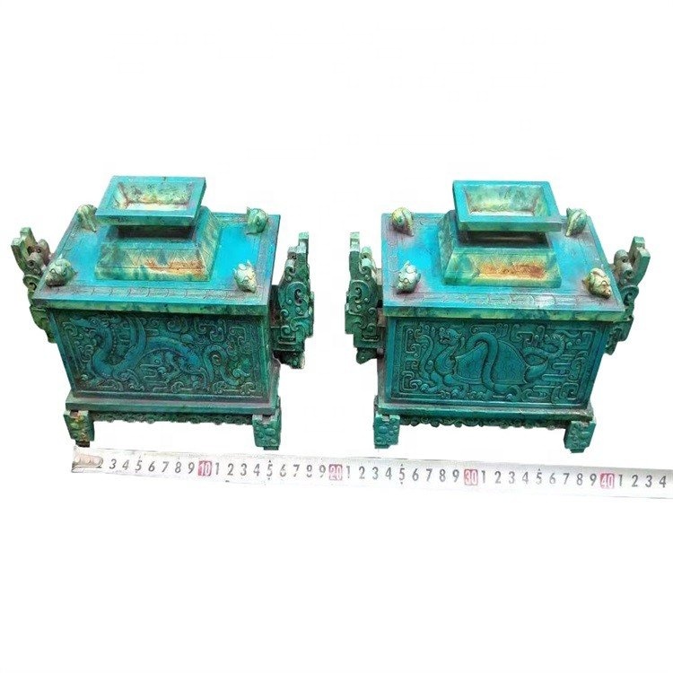 Ornáidí quadripod glas clasaiceach glas le haghaidh maisiúcháin 13