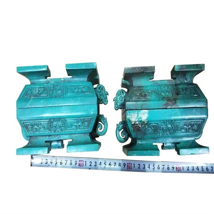 Ornáidí quadripod glas clasaiceach glas le haghaidh maisiúcháin 11