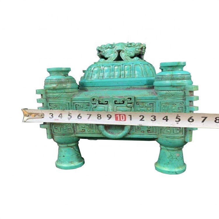 Ornáidí quadripod glas clasaiceach glas le haghaidh maisiúcháin 15