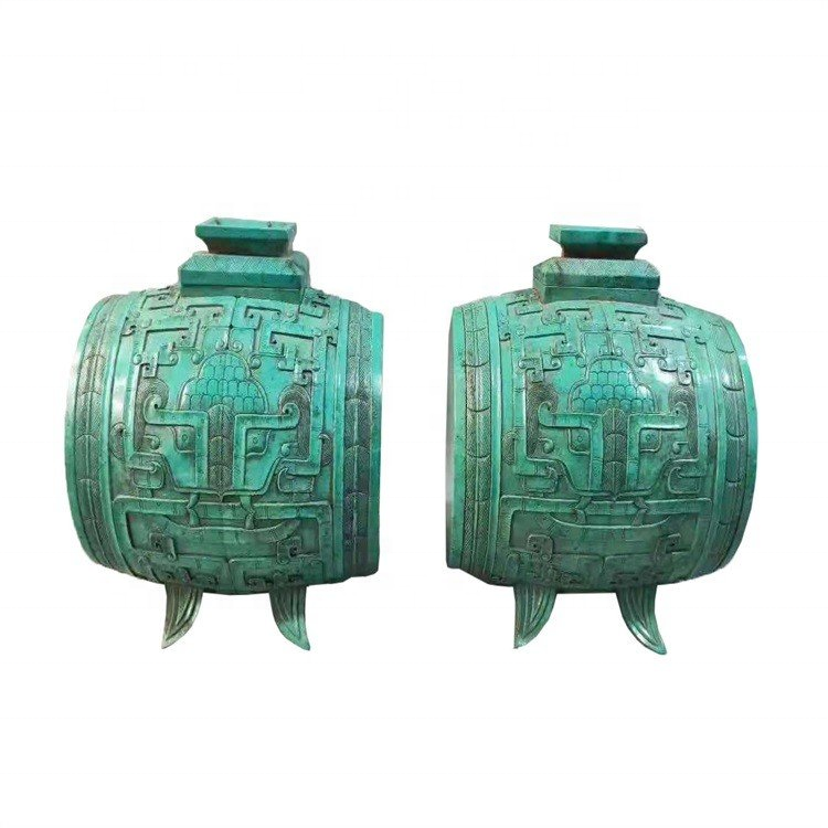 Ornáidí quadripod glas clasaiceach glas le haghaidh maisiúcháin 17