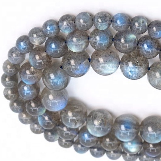 Natural Labradorite polie doux perles rondes naturelles perles de pierres précieuses rondes 9