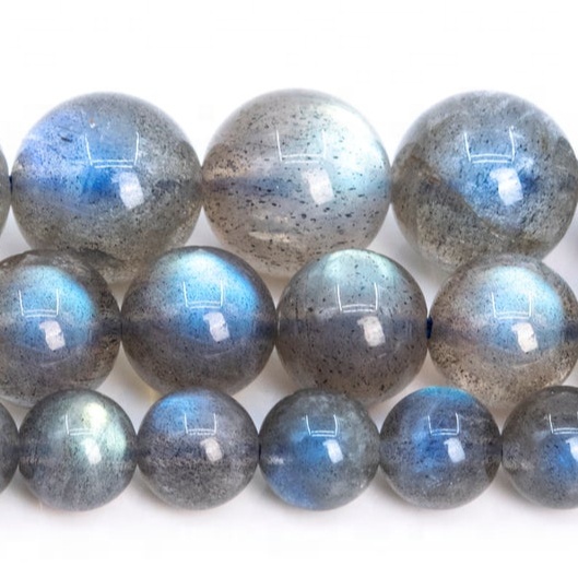 Natural Labradorite polie doux perles rondes naturelles perles de pierres précieuses rondes 11