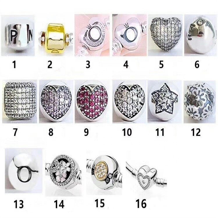 New and feshene 1pc Charm Boads Fit molaetsa oa bracelelet 13