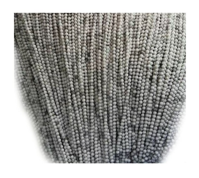 ನೈಸರ್ಗಿಕ ವೈಟ್ ಟರ್ಕೋಯಿಸ್ ಜೆಮ್ಸ್ಟೋನ್ ಮಣಿಗಳು 6mm 8mm 10mm 12mm ಲಭ್ಯವಿದೆ 9