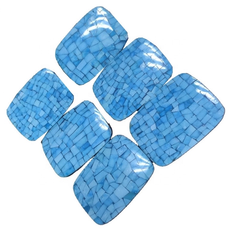 Varotra lehibe BIG BIGLESALE LOT TURQUOISE COBOCHON COBOCHON COBOCHON 17