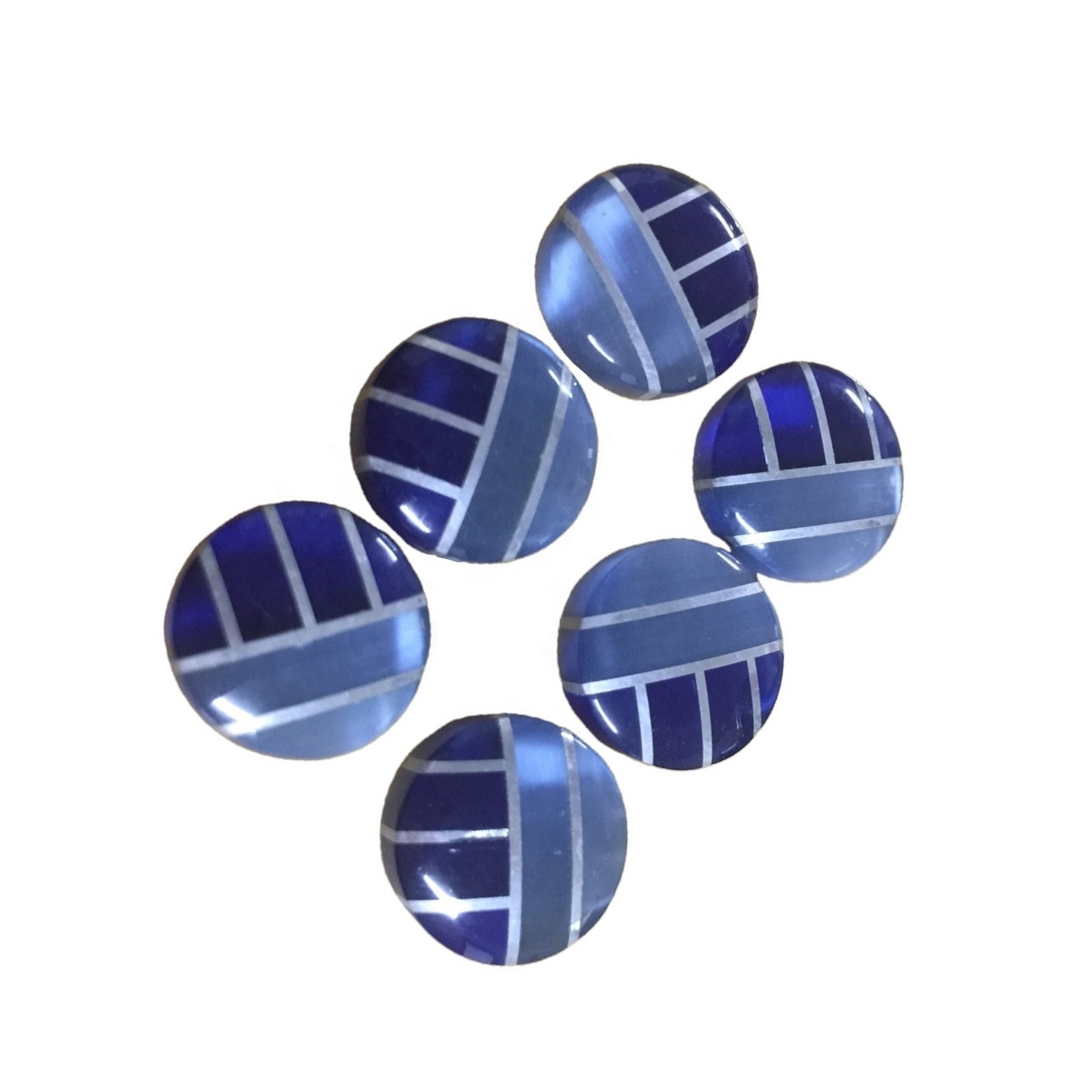 Wholesale Handmade Natural Gemstone Mosaic Doble nga mga Alahas nga Cabochon 17