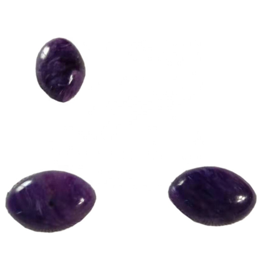 Charoite oval 10x14x5mm cabochon ئاجايىپ سۈپەتلىك Charoite Lot Cabochons تەبىئىي Charoite Gemstone 17