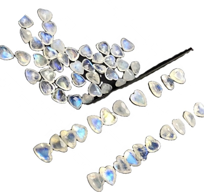 ئاق ئاي تاش يۈرەك شەكلى DIY ئۈنچە-مەرۋايىت يۈرەك DIY ئۈنچە-مەرۋايىت يۈرەك شەكىللىك ئاي تېشى كابون ئاي تېشى 17