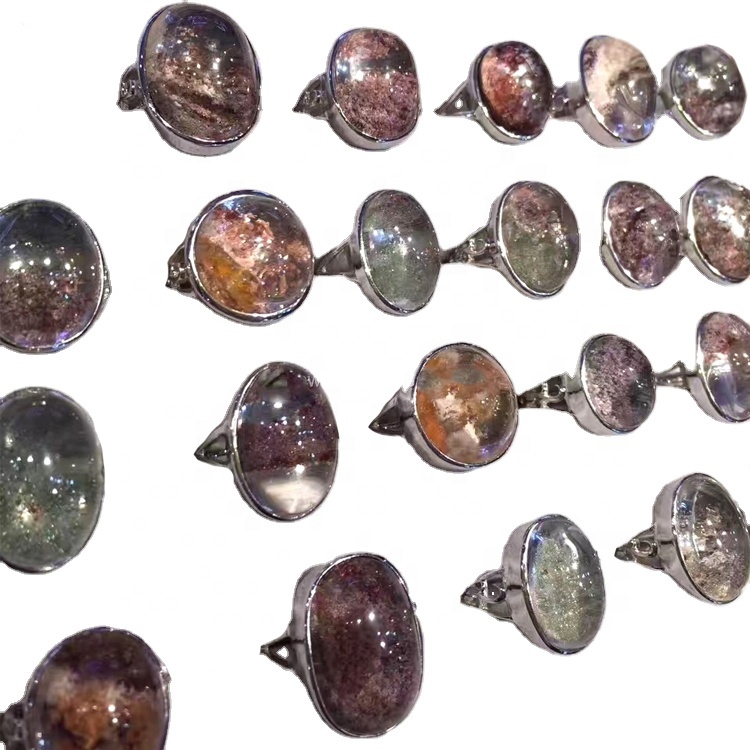 925 فضة خمر نمط الكوارتز خواتم المجوهرات 17