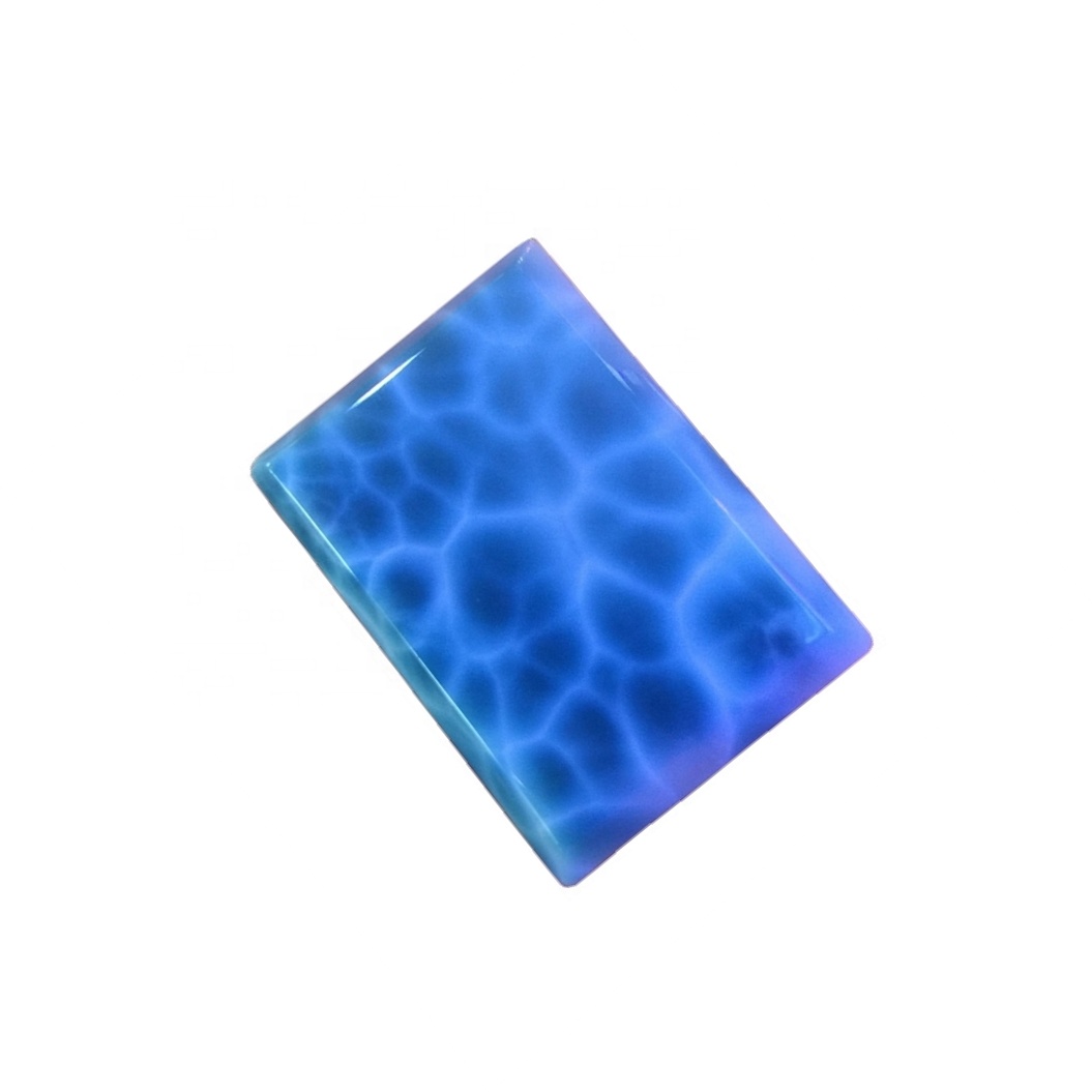 Imii semi Preziosi Larimar Cabochon Shapes Larimar Larmar Larmone Rettangulu Rettangulu Larimar CABOCHON 17