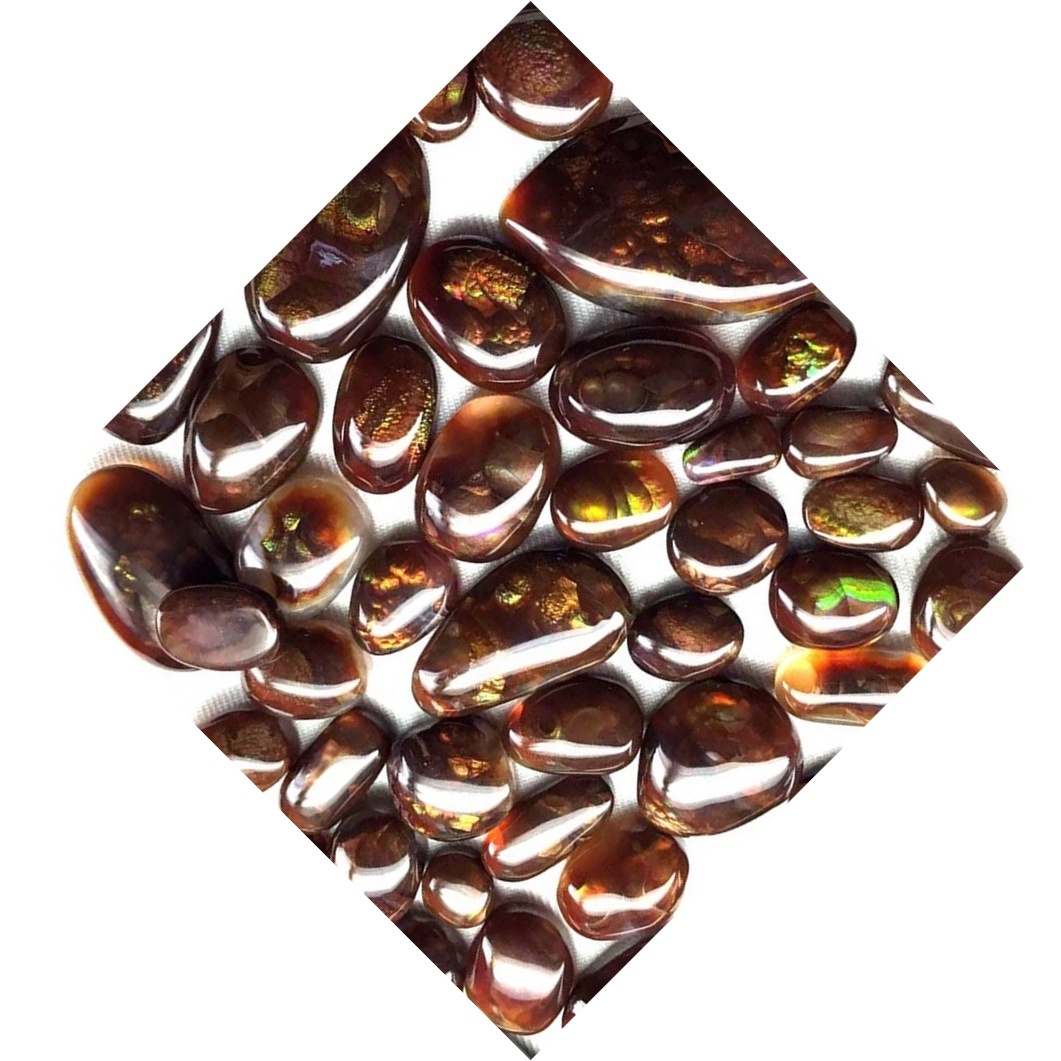 U focu naturale fantasia di cabochon di cabochon fantasia di a misura di a qualità di a qualità superiore per i ghjuvelli 17