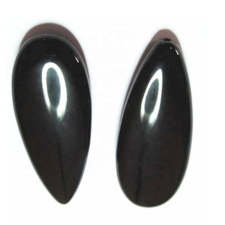 ពណ៌ខ្មៅ onyx 10x14x5mm ពណ៌ខ្មៅ apbox ថ្មរលុង 17