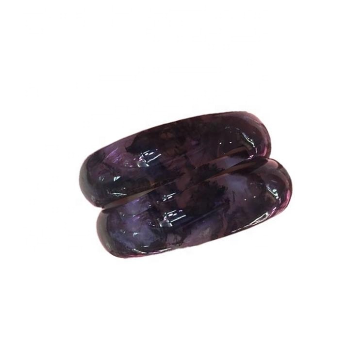 ئۆزگىچە بىر سۇگلىت بىنەپشە رەڭلىك Jadeite Jade گۆھىرى Bangle ھەقىقىي كۆركەم يۇمىلاق چەمبەر بىلەيزۈك زىبۇزىننەت سوۋغىسى ئىچىدە 60-62 مىللىمېتىر 17