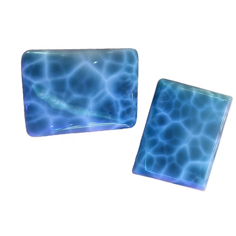 Larimar Cabogar ConcoChon លក់ដុំមានរាងសំប៉ែតមេឃពណ៌ខៀវដែលមានពណ៌ខៀវធម្មជាតិ 17