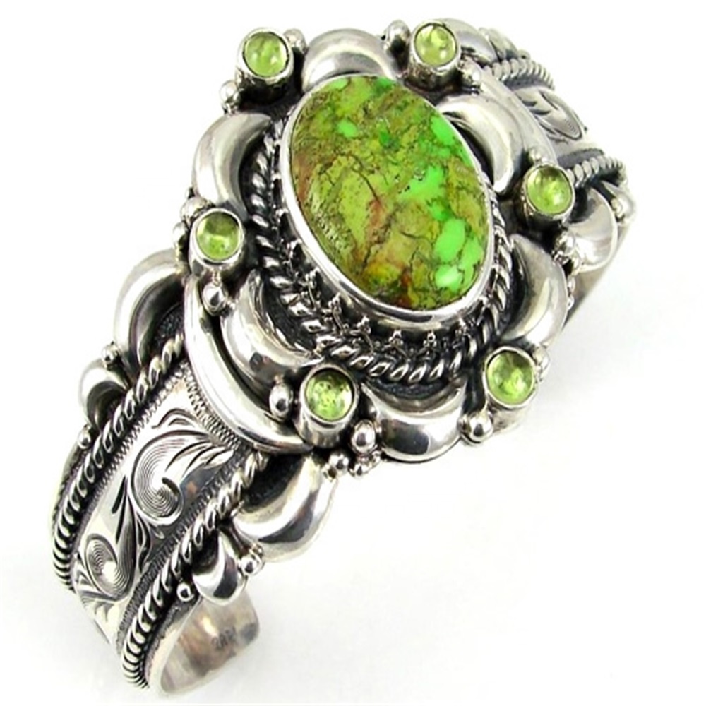 Frauen Silber Türkis Armreifen Schmuck machen Großhandel 17