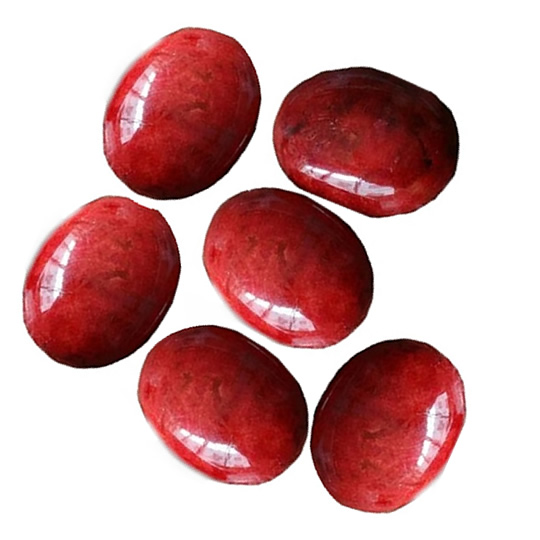 Koloi ea Coral Cabochon eval e sephara se otliloeng sa mabenyane a mabitla a lijo tsa mabenyane a etsa hore barekisi ba lingaka 17