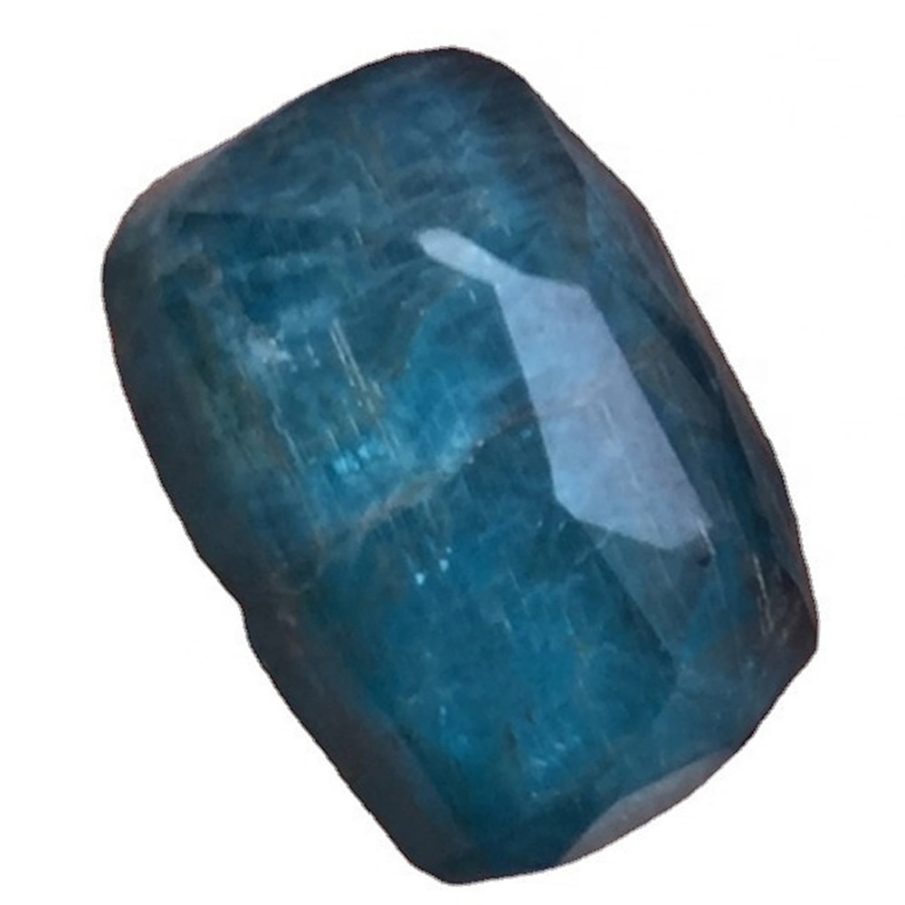 Otioti mata MULI Apatite Faanatura Apatite Ma'a Tau'a Pendant Faceted Rectangle Nugget Shape Sili Ma'a'a lelei. 17