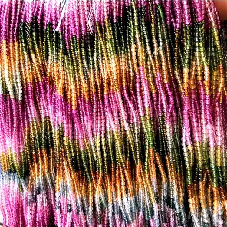 4/6/8 / 10 ಎಂಎಂ ನೈಸರ್ಗಿಕ ಟೂರ್ಮಲೈನ್ ಮಣಿಗಳು ನಿಜವಾದ ಟೂರ್ಮಲೈನ್ ರತ್ನದ ಕಲ್ಲುಗಳ ಸಡಿಲವಾದ ಮಣಿಗಳು ಪೂರ್ಣ ಸ್ಟ್ರಾಂಡ್ 17